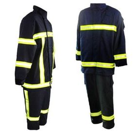 costume de preuve de chaleur 3Kg, dispositifs de protection personnels de couleur de bleu marine EN469