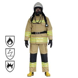 Costume matériel de sapeur-pompier de Nomex, costume ignifuge imperméable de couleur de marine