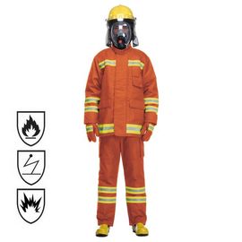 Collier large avant fermé de double d'isolation thermique de costume de pompier de Nomex