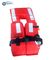 Gilet de sauvetage de couleur rouge, vestes de flottement de vie de l&amp;#39;océan gonflables de durabilité élevée