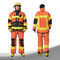 Uniforme orange de sapeur-pompier de couleur, costume résistant au feu de longévité élevée