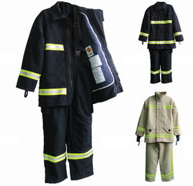 Type Zippered par costume matériel longévité élevée de pompier de MED Nomex de diverse couleur